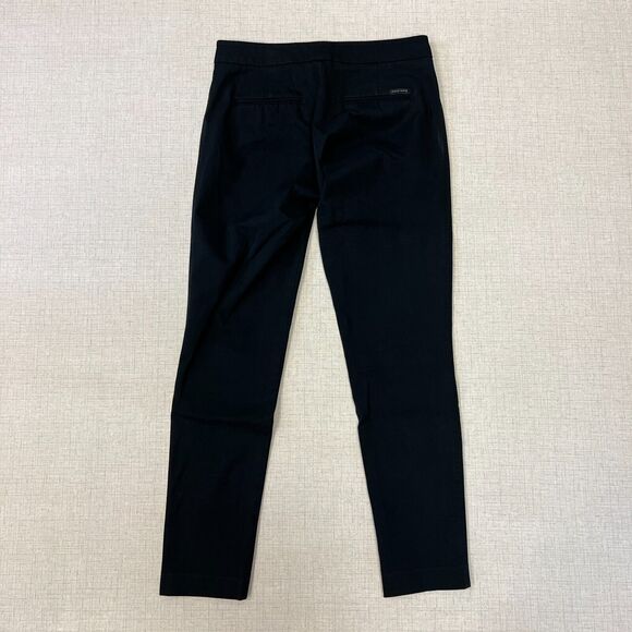 Sanctuary Pants Womens M/L Medium Large Black City Peg Twill Faux Leather Slim - Picture 7 of 11